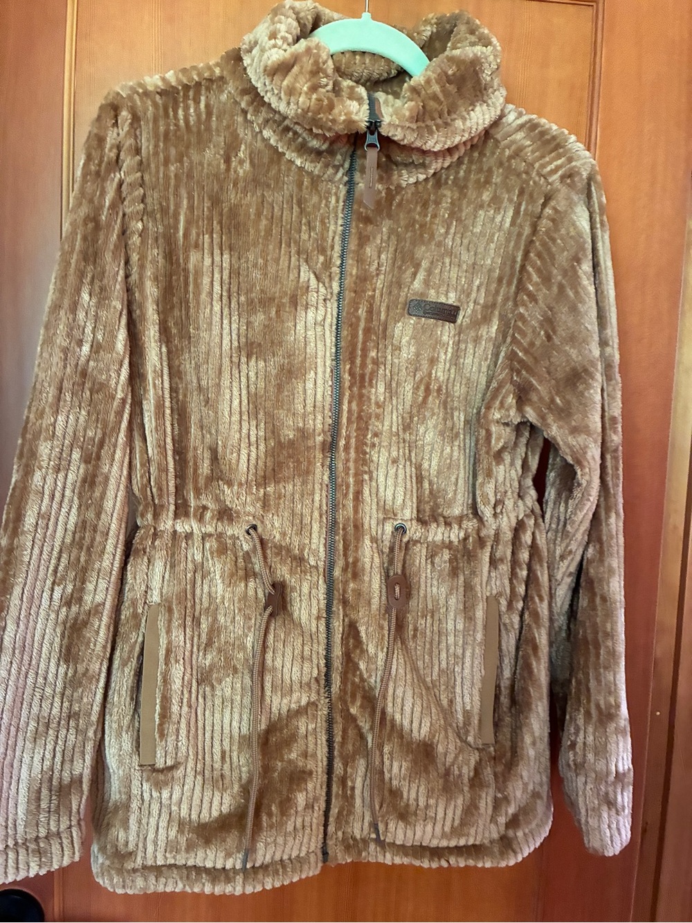 Columbia Sportswear Women's Plush Zip-Front Coat in Light Brown